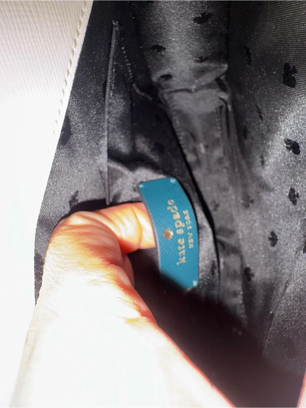 kate spade Two-Tone Dark Teal and Cream Crossbody Shoulder Bag